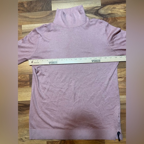 Zara Knit Turtleneck Womens Medium Pink  Dusty Rose Soft Base layer - Picture 6 of 7
